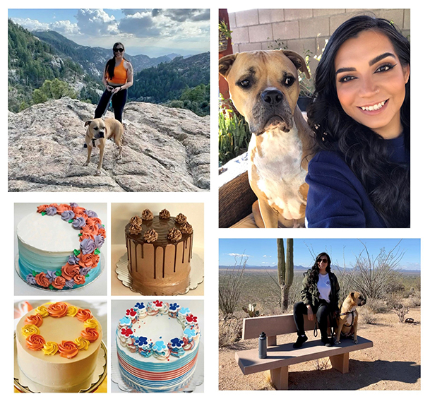 Jeanette Riviera personal image - great cakes - suspicious dog