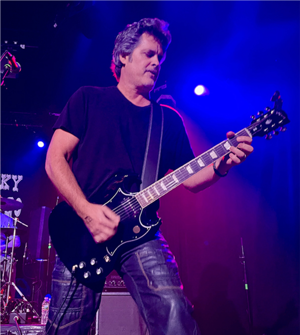 Jim McCartin personal image - wailing metal on his Gibson SG